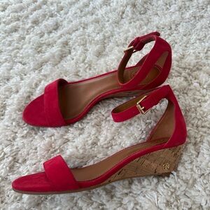 Tory Burch Savannah Wedge Sandals Size 7